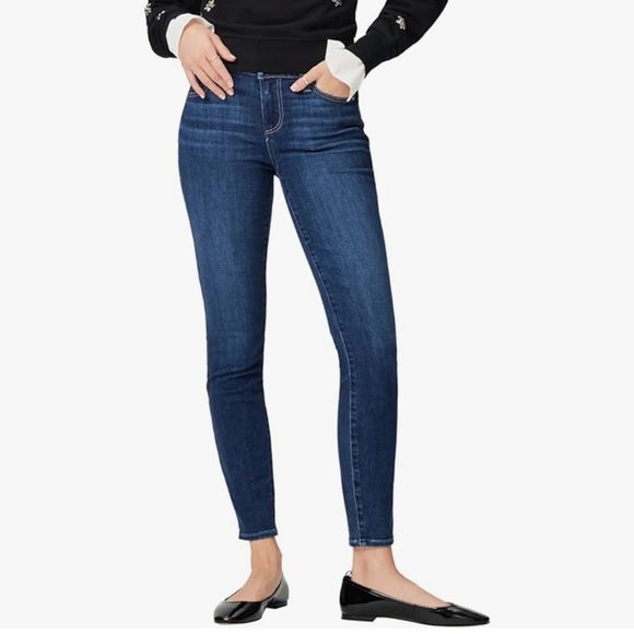 PAIGE Women's Verdugo Ankle Jean Dark wash Size 28 Midrise Stretch Denim - Picture 13 of 13